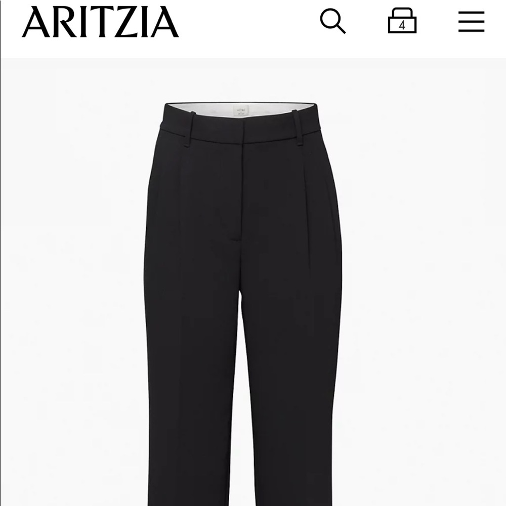 Aritzia black effortless pants size 8 SHORT LENGTH